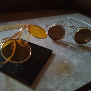 Sunglasses (set) in brown and yellow